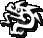 A player icon from Black And White, and the generic symbol for evil aligned gods. It is of a dragon with a forked tongue and sharp spines.